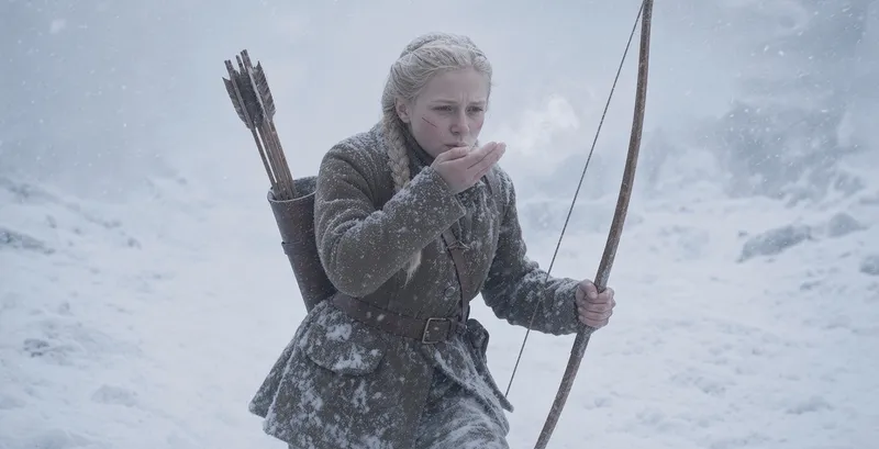 The archer reused in a blizzard, from xAI