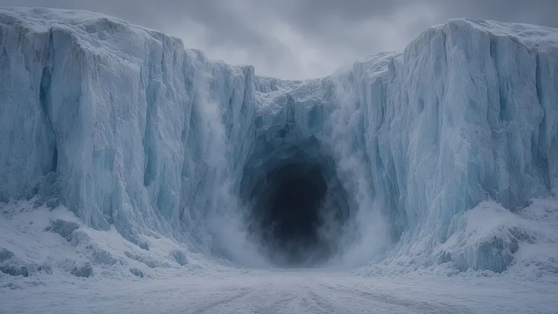 Glacier tunnel from xAI's world-building set