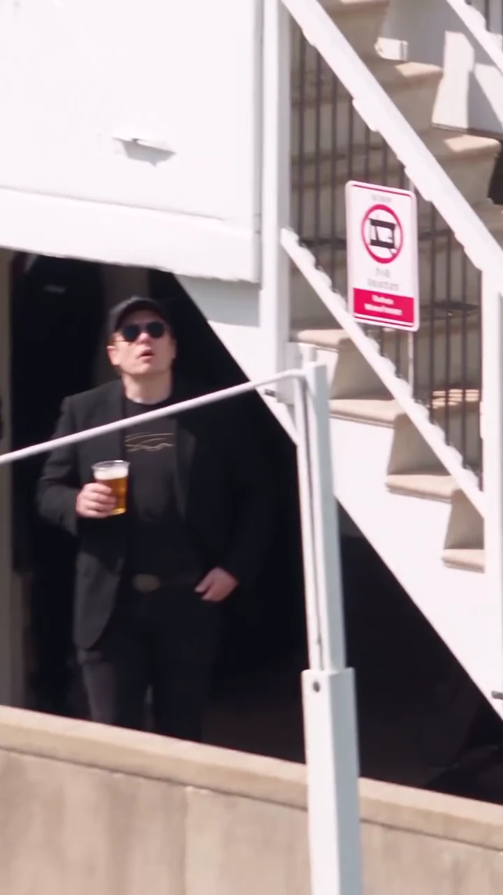Fan in black in the Beer Spill Kick source video