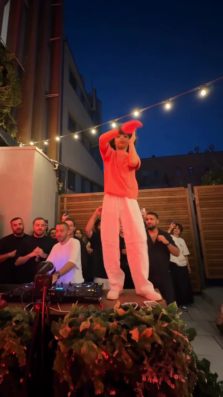 Performers in the original Cheba Man Challenge video