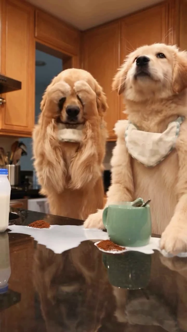 The roles in the Dog Coffee Fail reference recreation